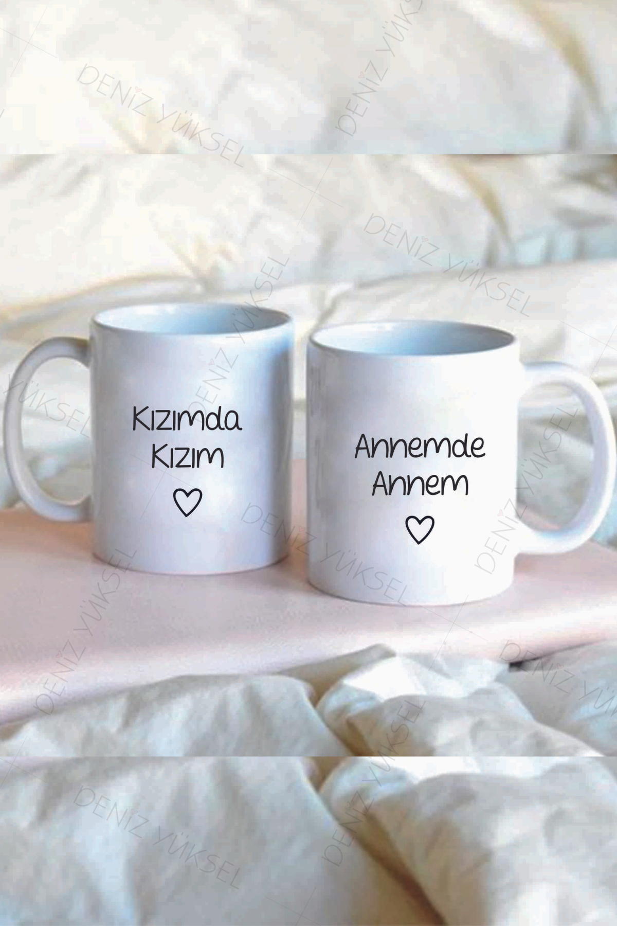 Kızımda Kızım Annemde Annem İkili Kupa Bardak