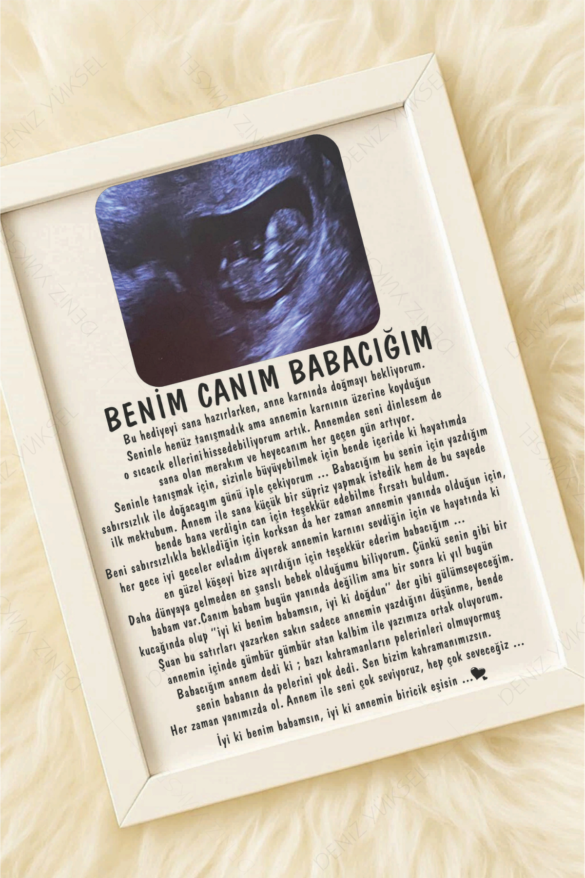 Benim Canım Babacığım Anı Çerçevesi