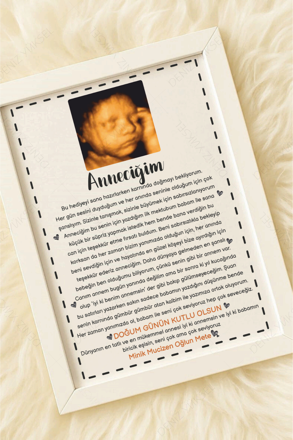 İyi ki Doğdun Anneciğim Anı Çerçevesi