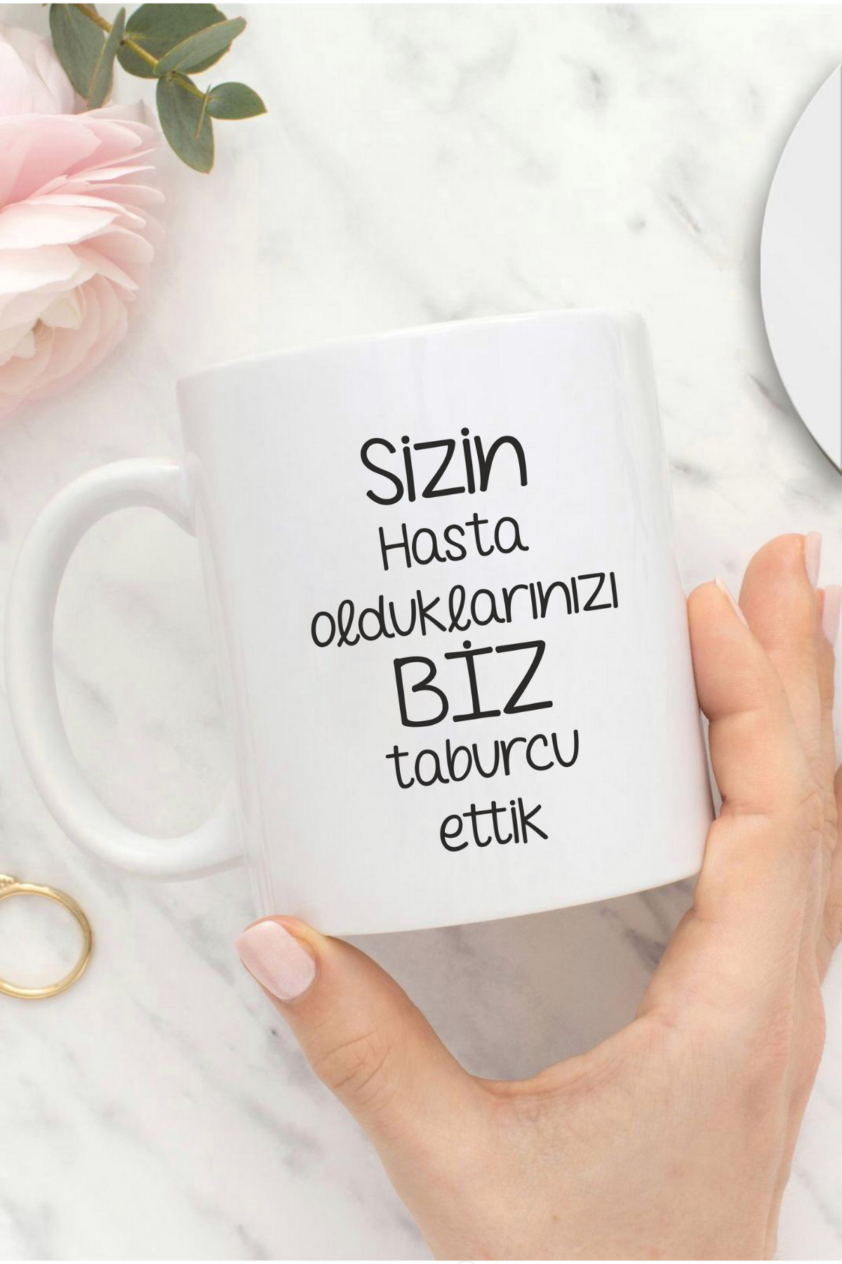 Biz Taburcu Ettik Kupa Bardak