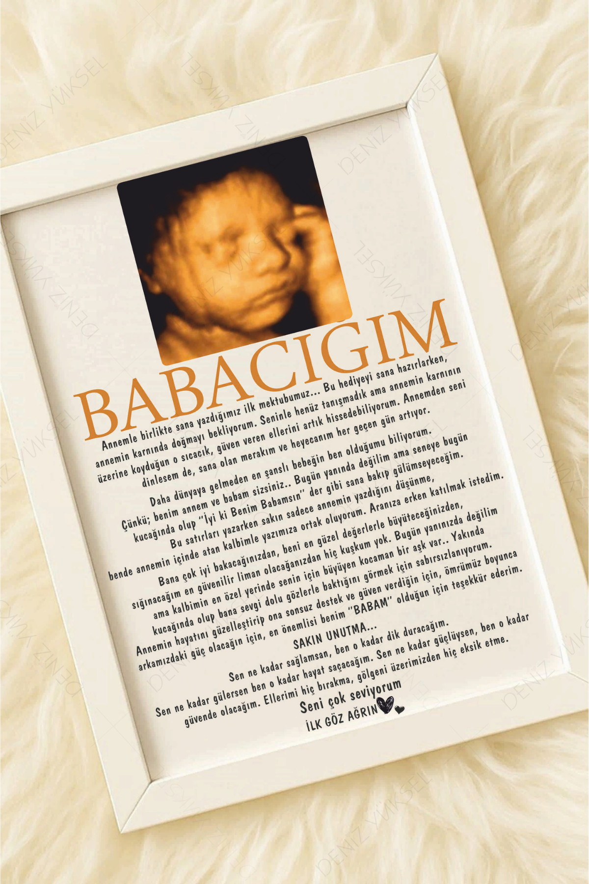 Babacığım Anı Çerçevesi