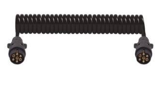 7'Lİ N TİPİ PLASTİK TRAKTÖR RÖMORK FİŞİ POLİÜRETAN KABLOLU 4,5m (VİDALI)