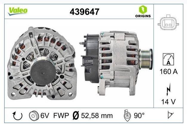 ALTERNATÖR RENAULTMEGANE III LAGUNA III SCENIC III