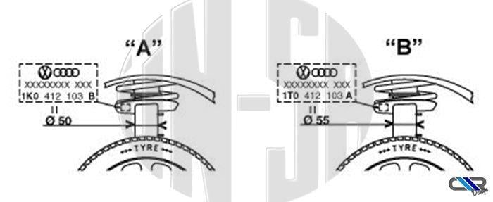 AMORTİSÖR ÖN A3 55 CAP 5.03 >