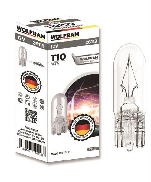 AMPUL 12V T10 T10 ORTA DİPSİZ 3 W2.1×9.5d