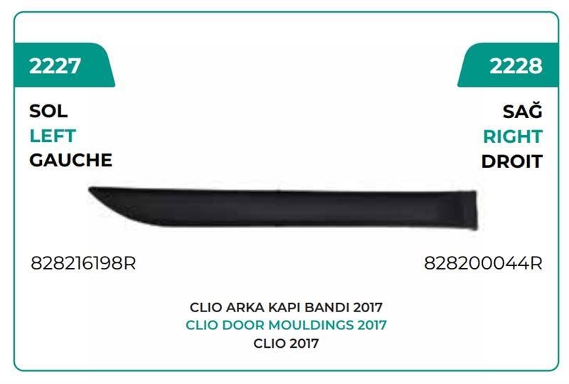 ARKA KAPI BANDI SAĞ 2017 --> CLİO SYMBOL