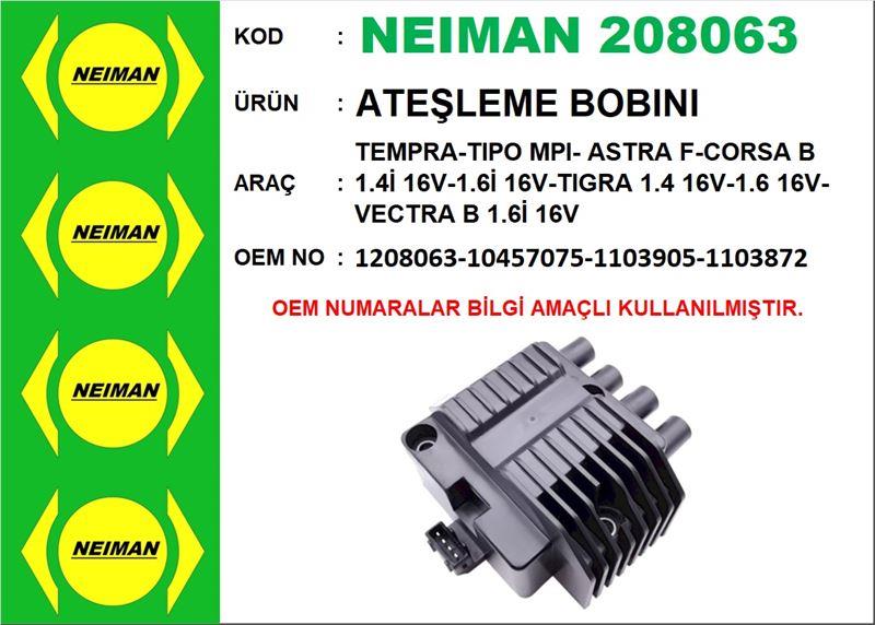 ATEŞLEME BOBINI TEMPRA-TIPO MPI- ASTRA F-CORSA B 1.4İ 16V-1.6İ 16V-TIGRA 1.4 16V-1.6 16V-VECTRA B 1.6İ 16V