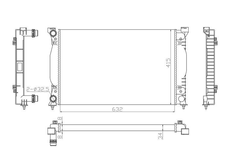 AUDI MOTOR RADYATÖRÜ A4 AC + OTOM 