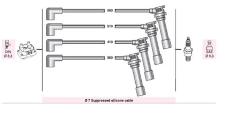 BUJI KABLOSU 323 F V SP V 1.5İ 16V Z501 Z5 (AMZ625)