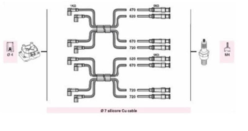 BUJI KABLOSU ALFA 164 2.0İ CT T.SPARK SUPER (AAR706)