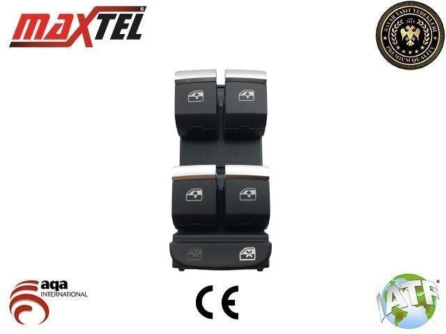 CAM KALDIRMA ANAHTARI AUDI A4 A5 2015- RS4-RS5 2017- SOL NİKELAJLI 8W0959851E