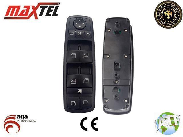 CAM KALDIRMA ANAHTARI MERCEDES W251-W164-X164  A.KATLAMALI SIYAH 2518300390