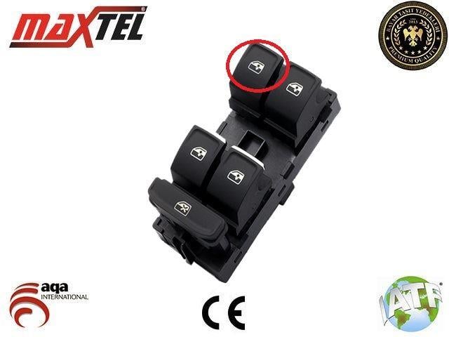 CAM KALDIRMA ANAHTARI VW GOLF VII (13-17) VW PASSAT(14-) KROMLU BEYAZ IŞIK 8 PINLI 5G0959857C
