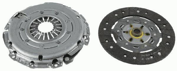 DEBRİYAJ SETI BASKI + BALATA DOBLO LINEA GRANDE PUNTO PUNTO EVO COMBO 1.6 DMTJ 10> 240MM 940A3 000