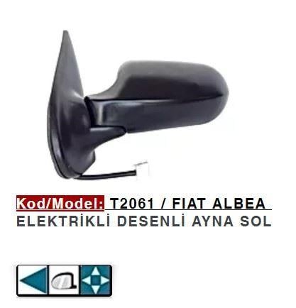 DIŞ DİKİZ AYNASI SAĞ ELEKTRİKLİ ALBEA PALIO