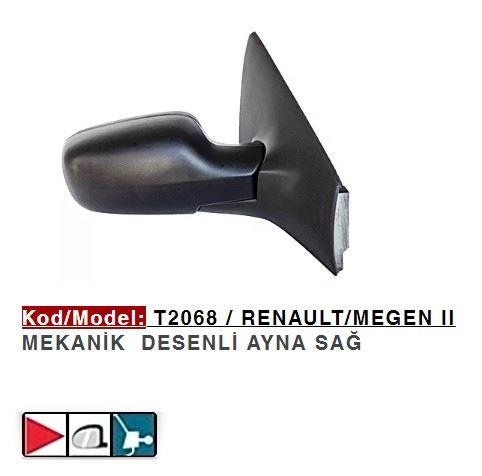 DIŞ DİKİZ AYNASI SAĞ MEGANE II