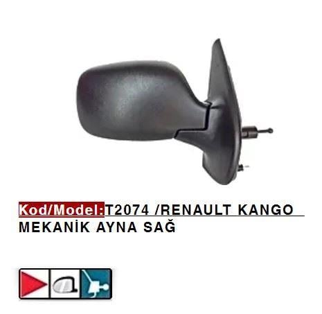 DIŞ DİKİZ AYNASI SAĞ MEKANİK KANGOO 04>