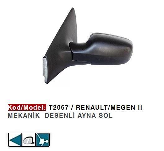 DIŞ DİKİZ AYNASI SOL MEGANE II