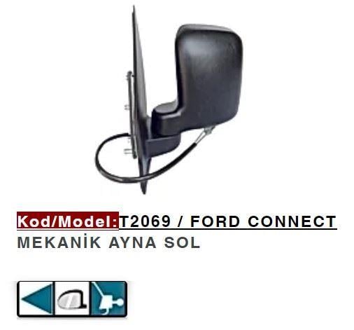 DIŞ DİKİZ AYNASI SOL MEKANİK CONNECT