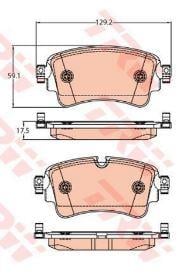 DISK BALATA AUDI A4 2016 ARKA GDB2132