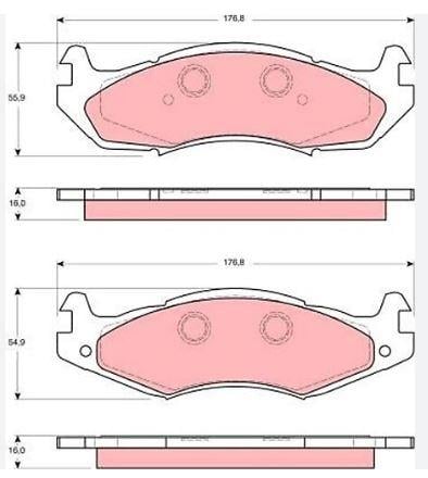 DISK BALATA JEEP-CHEROKEE/HAMMER/AMC/R-WRAG ON GDB1207