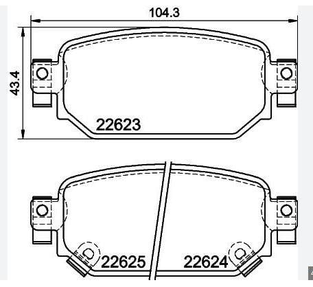 DİSK BALATA MAZDA 3/6 ARKA YM GDB2172