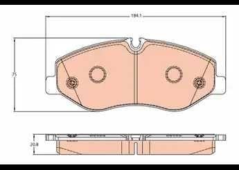DISK BALATA MERCEDES BENZ V-CLASS-VITO 2014 ON GDB2103