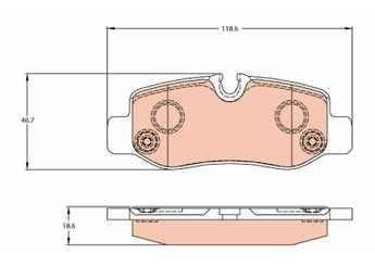 DISK BALATA MERCEDES BENZ V-CLASS-VITO 2014 ARKA GDB2102