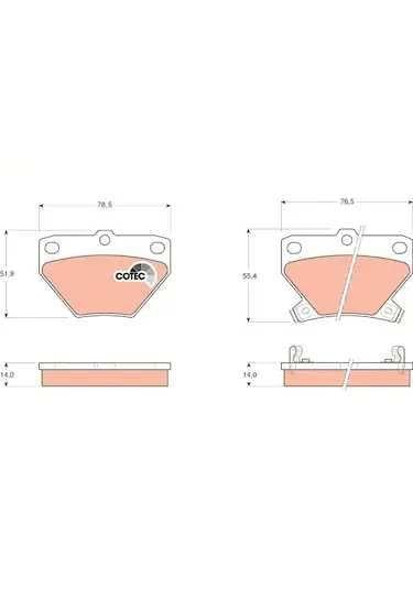 DISK BALATA TOY-COROLLA 16 VVT-I,1,4 16V YARIS 1.0 GDB3243