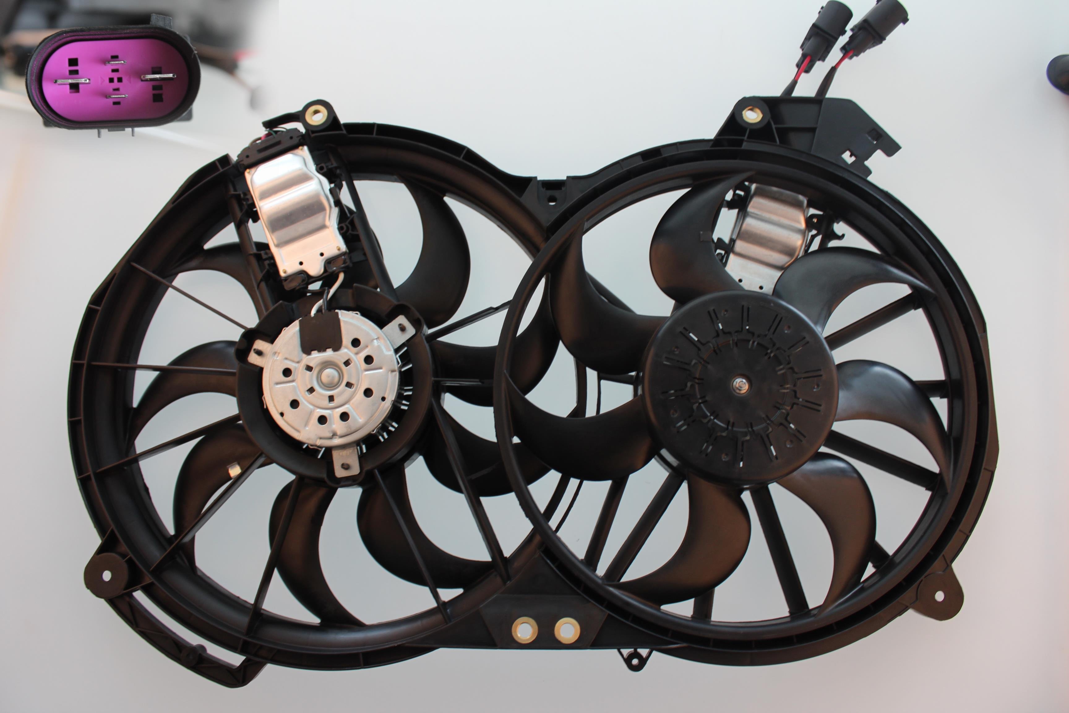 FAN MOTORU DAVLUMBAZLI KOMPLE A6 2.0 2.7 3.0 TDI BSG BPP BNG CDYB ASB BNA BRF CAGB (KONTROL ÜNİTELİ ve KABLOLU)