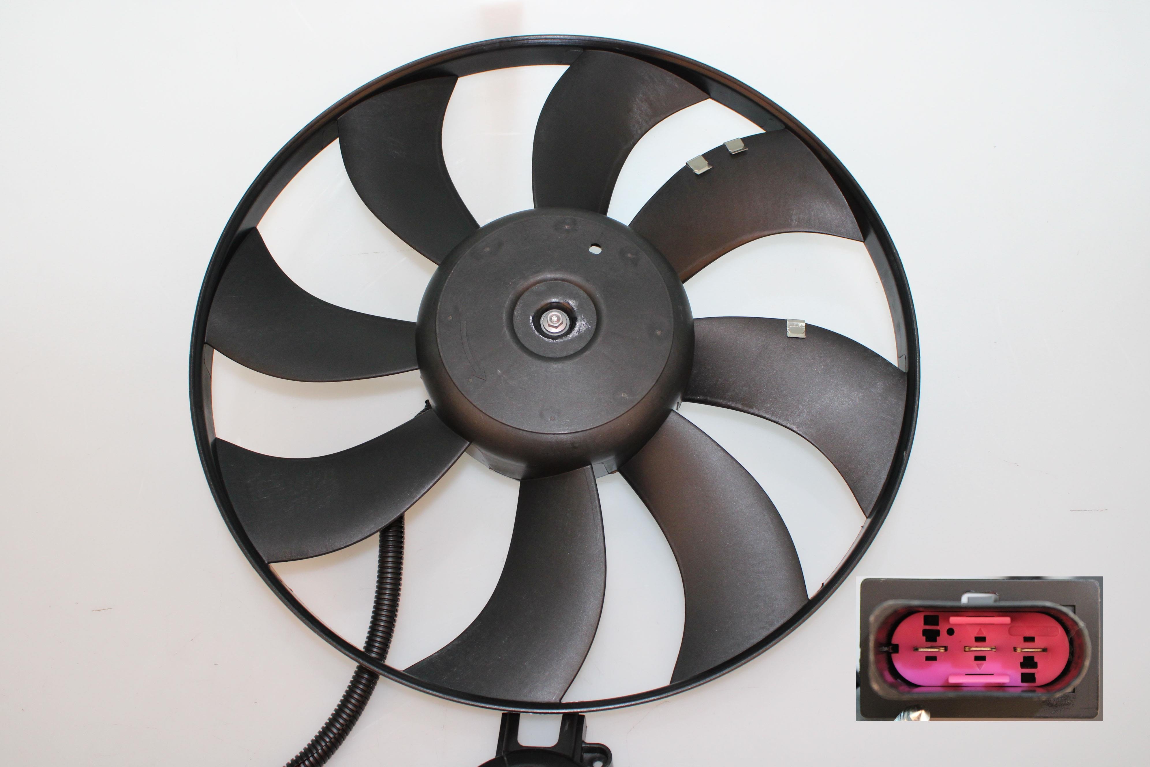 FAN MOTORU POLO CORDOBA İBİZA FABİA BBY BKY BBZ BNV BNM 1.4 16V 1.4 TDİ 393MM (REZİSTANSLI ve KABLOLU)