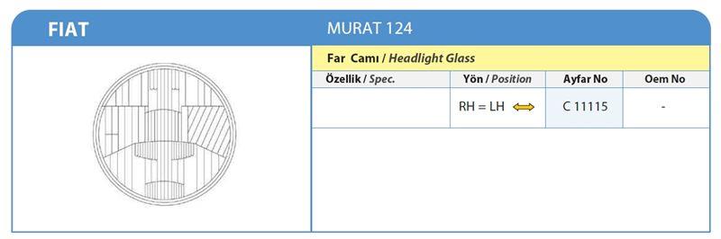 FAR CAMI FIAT MURAT 124