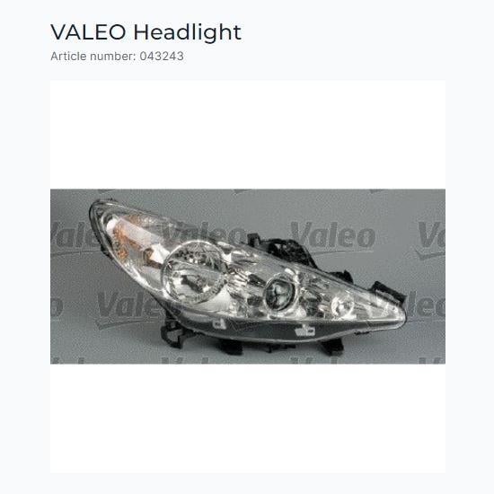 FAR+SİNYAL E+ SAĞ H7+H7+H1 FBL PEUGEOT 207 04/06>
