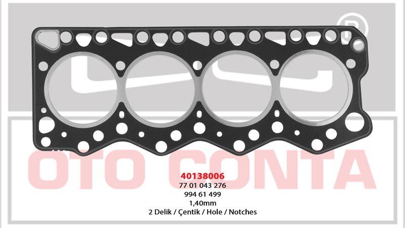 FİAT DUCATO 2.5 TD TDI SİLİNDİR KAPAK CONTA 1.40MM Ø95.3MM 8140.27 8140.47