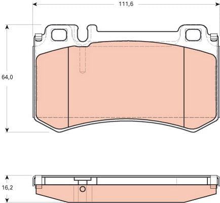 FREN BALATASI ARKA MERCEDES C216.CL600 