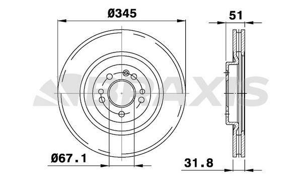 FREN DISKI ON ML-CLASS W163 98>05