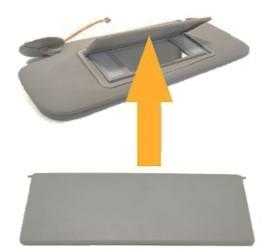 GÜNEŞLİK MAKYAJ AYNA KAPAK GRİ SAĞ-SOL ASTRA H