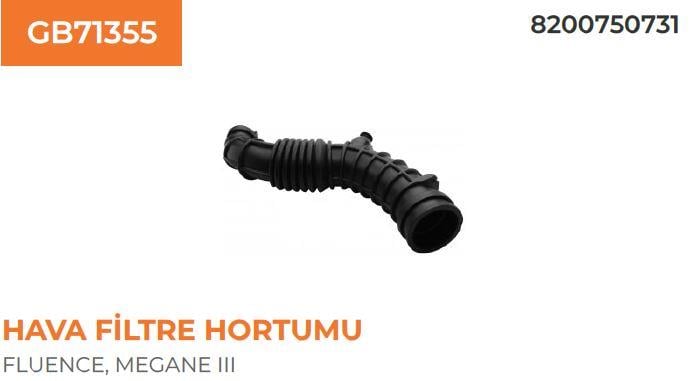 HAVA FİLTRE HORTUMU RENAULT MEGANE III-FLUENCE 1,5