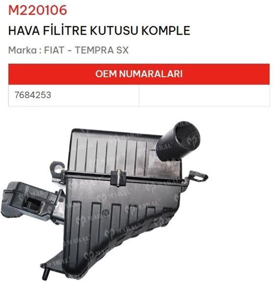 HAVA FILTRE KUTUSU KOMPLE TEMPRA TIPO 1.6