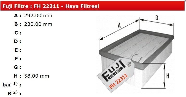 HAVA FİLTRESİ DODGE NITRO 22311