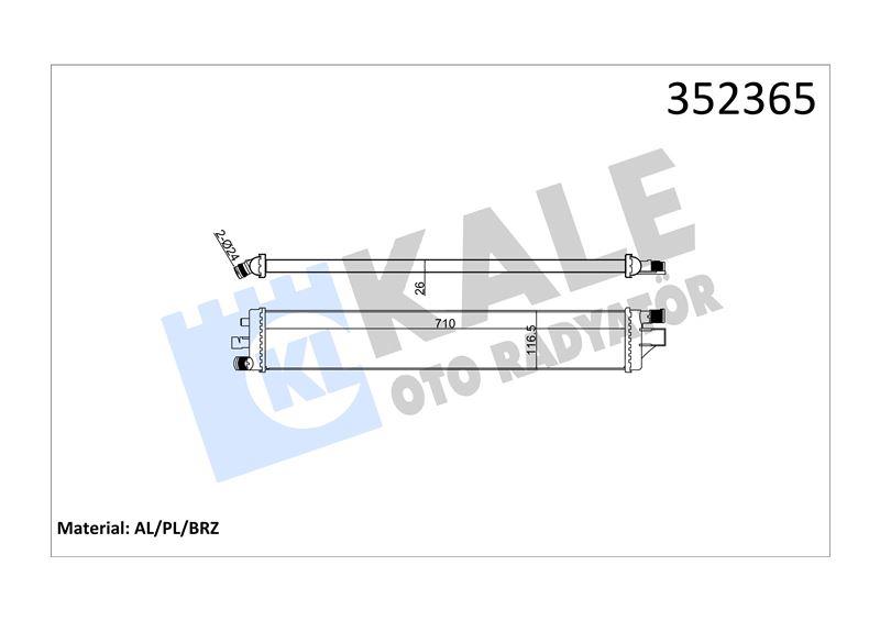INTERCOOLER TURBO RADYATÖRÜ NISSAN NV400- MOVANO B MASTER III 2.3 CDTI 10>