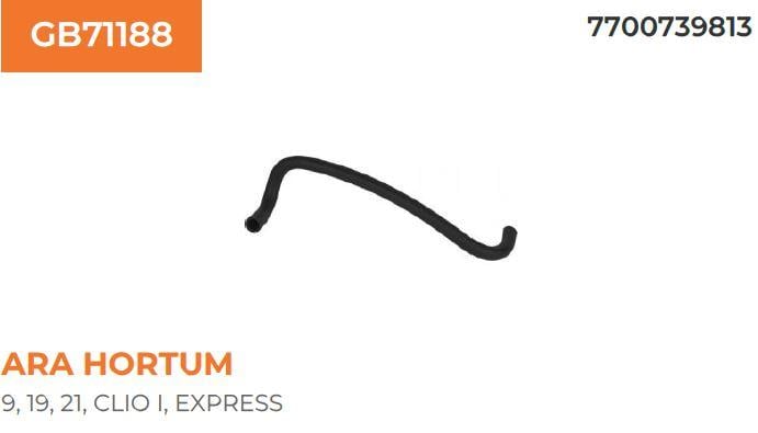 KALORİFER ARA HORTUMU EXPRESS R9 1.4 8V 7700739813