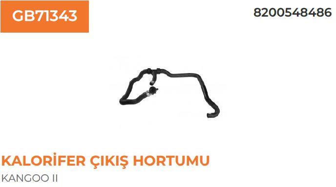 KALORİFER ÇIKIŞ HORTUMU RENAULT KANGOO II 1,5 DCI 