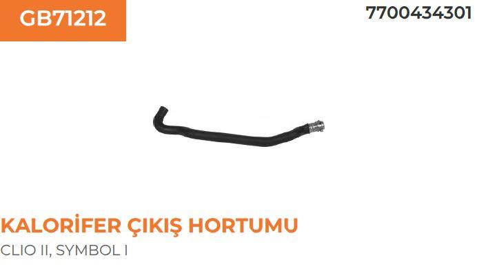 KALORİFER HORTUMU ÇIKIS SYMBOL 1.4 8V K7J