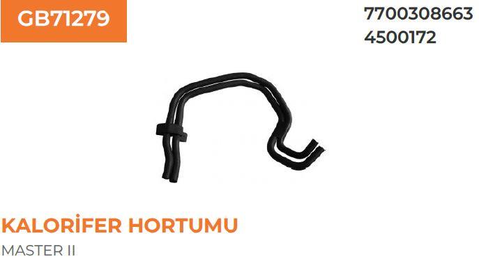 KALORİFER HORTUMU MASTER II MOVANO 2.5 D 7700308663 - 4500172