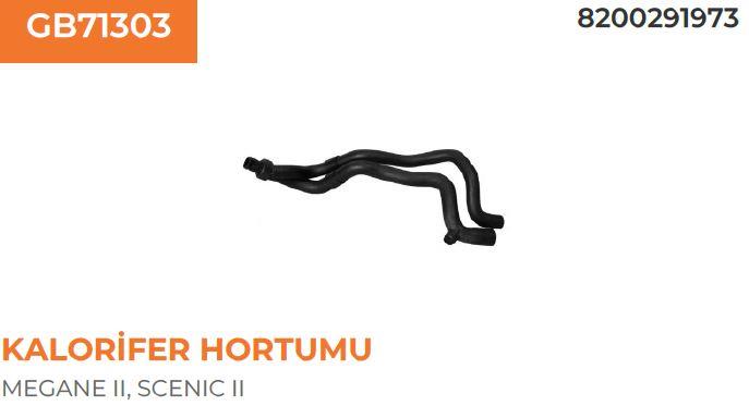 KALORİFER HORTUMU RENAULT MEGANE II-SCENIC II 8200