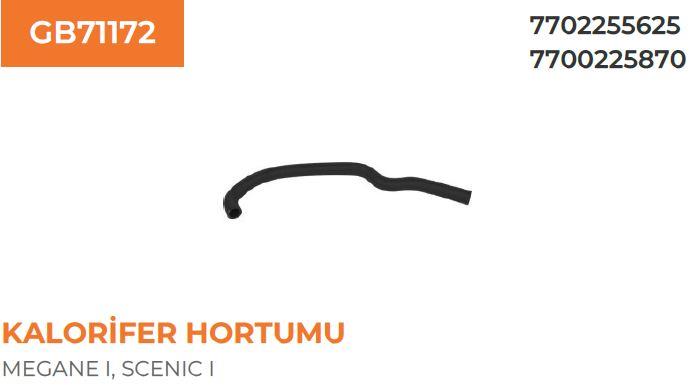 KALORİFER HORTUMU RENAULT MEGANE-SCENIC I 1,4-1,6 