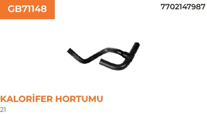 KALORİFER HORTUMU RENAULT RENAULT 21 7702147987
