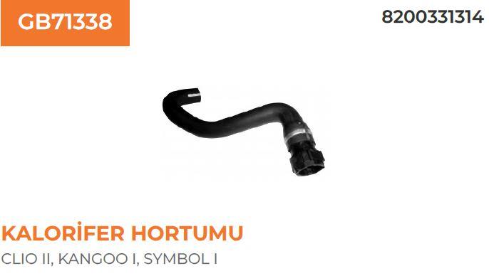 KALORİFER HORTUMU RENAULT SYMBOL II 1,5 DCI 09..> 