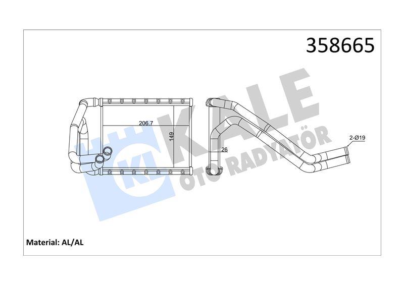KALORİFER RADYATÖRÜ KIA CEED